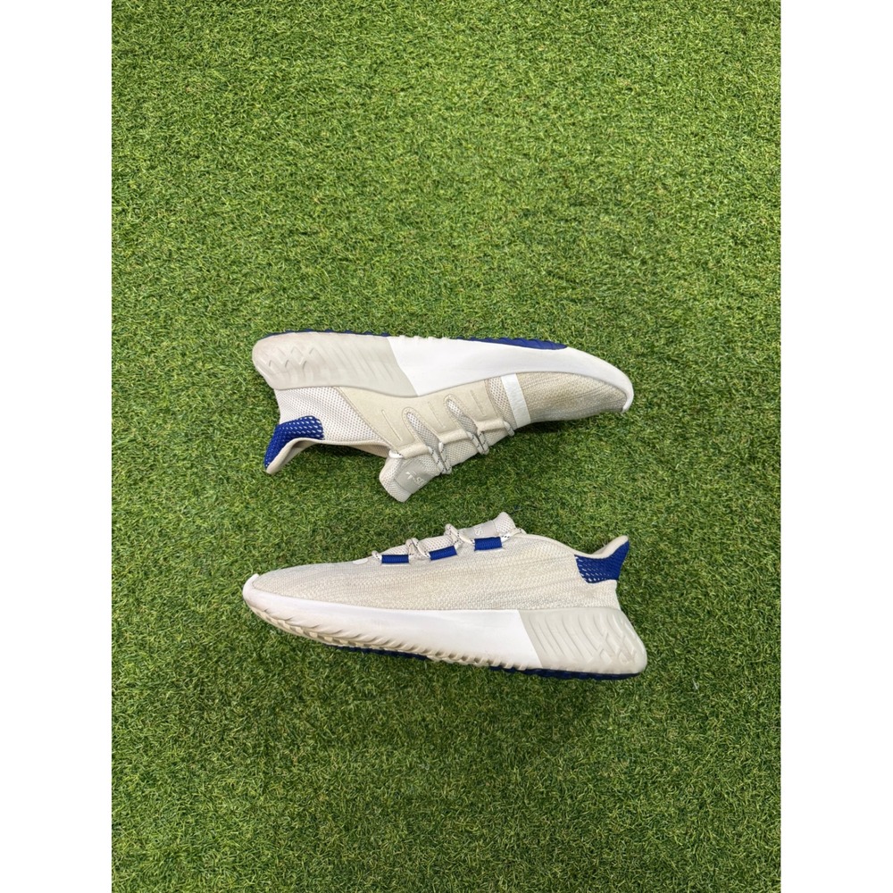 Adidas Originals Tubular Dusk White Royal Blue Mens Sneakers‎ B37755 Size 10.5